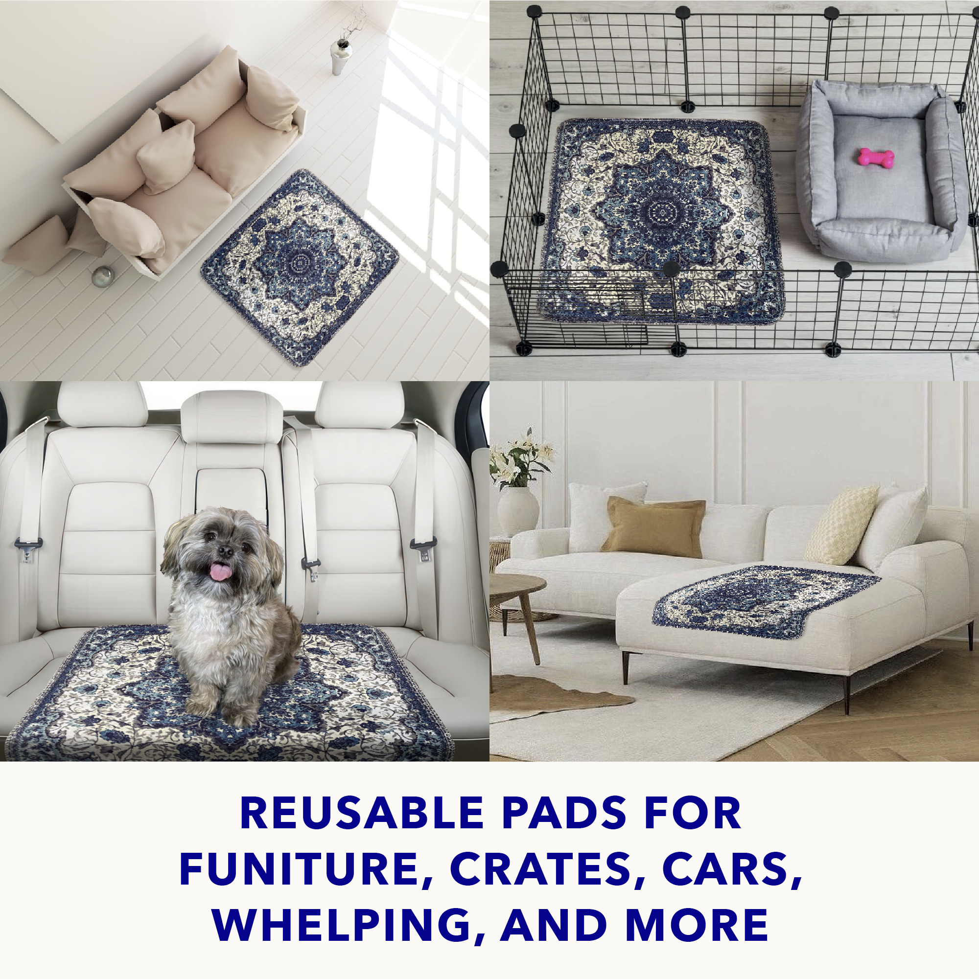 Blue Medallion 4 Pad Bundle (36x36 in)