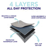 Grey Moroccan Washable Pee Pads
