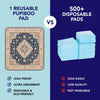Navy & Cream Medallion Washable Pee Pads