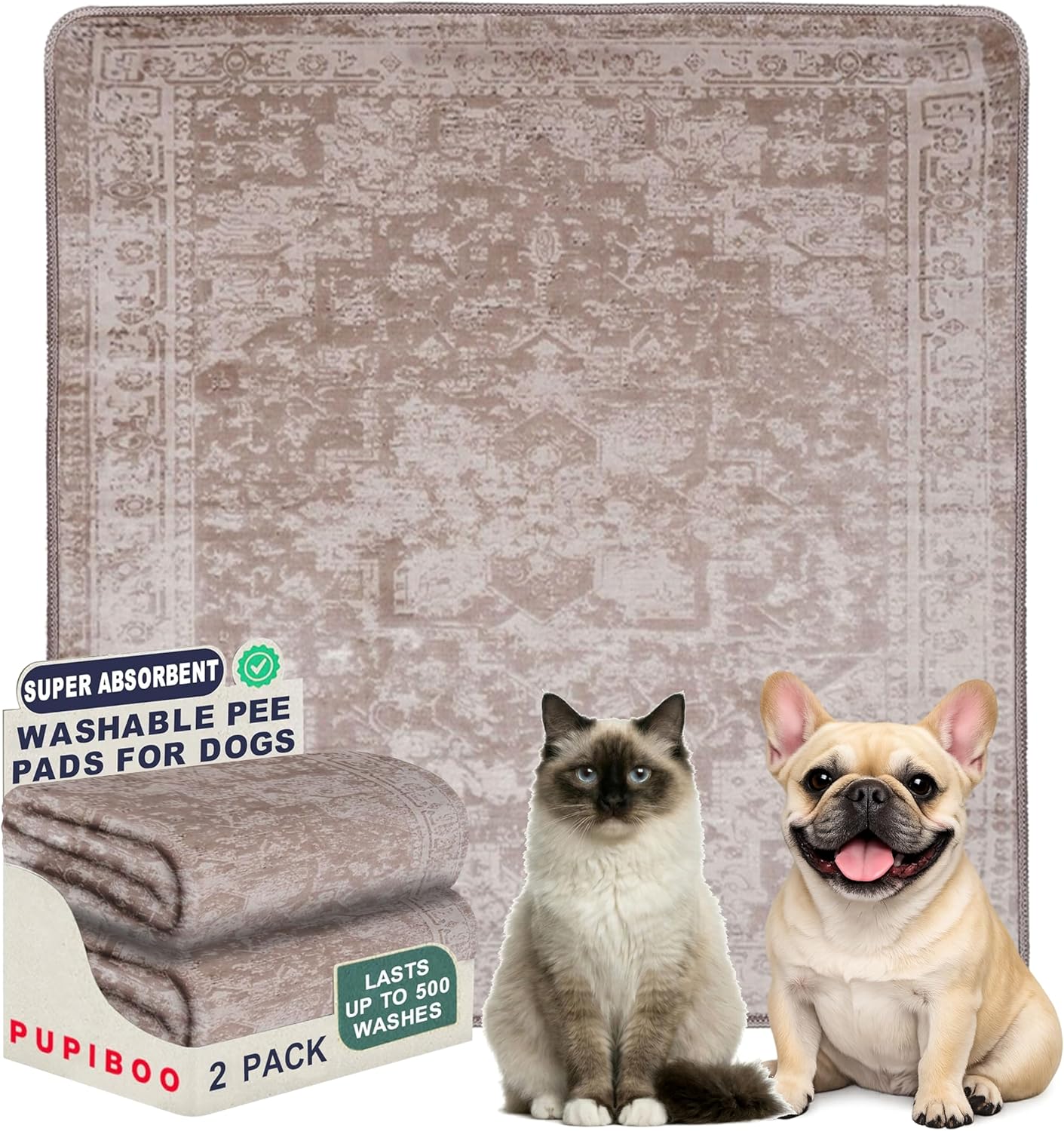 Taupe Washable Pee Pads