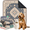 Navy & Cream Medallion Washable Pee Pads