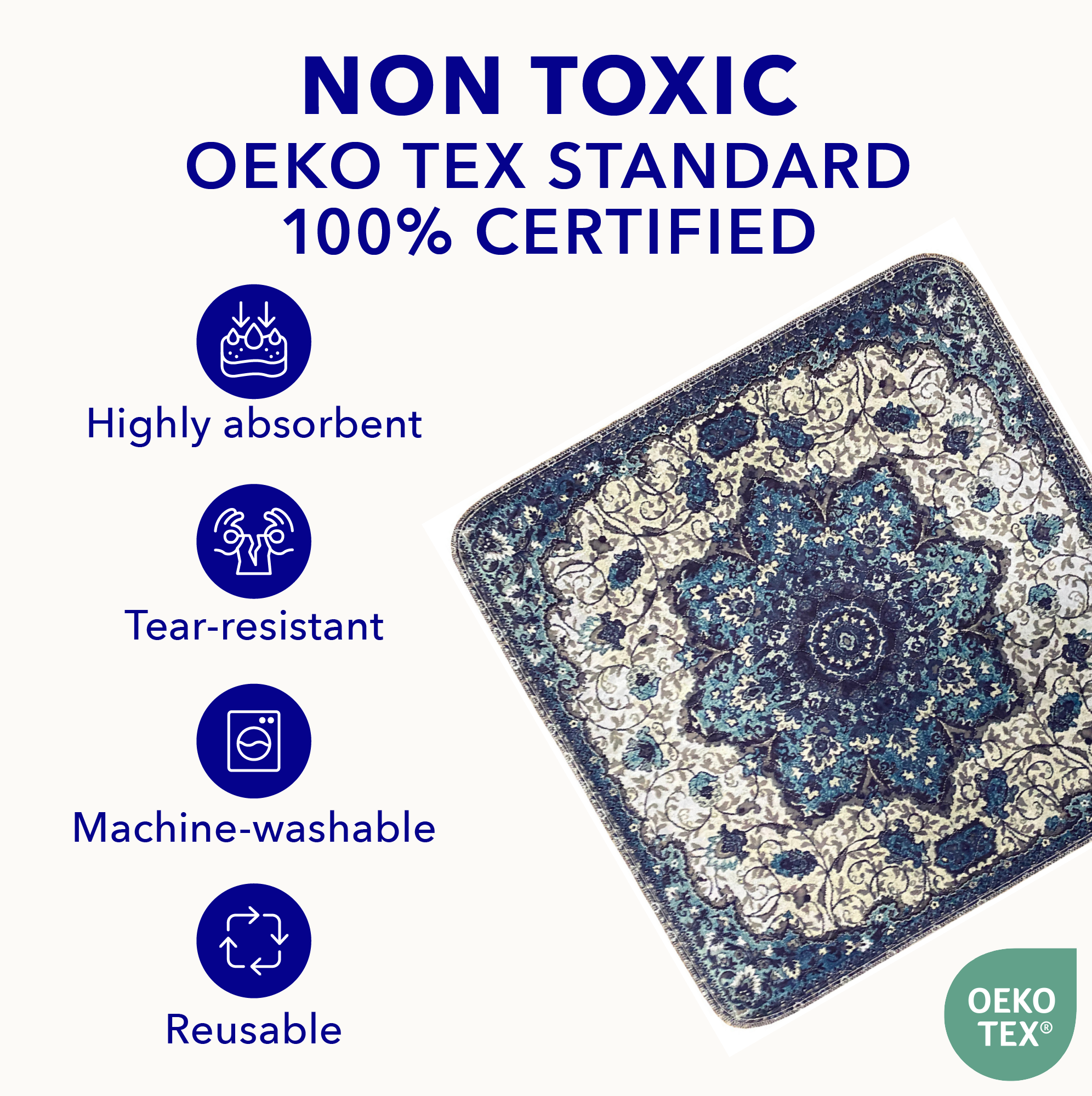 Blue Medallion 4 Pad Bundle (36x36 in)