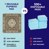 Dark Brown Medallion Washable Pee Pads