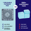 Dark Grey Medallion Washable Pee Pads
