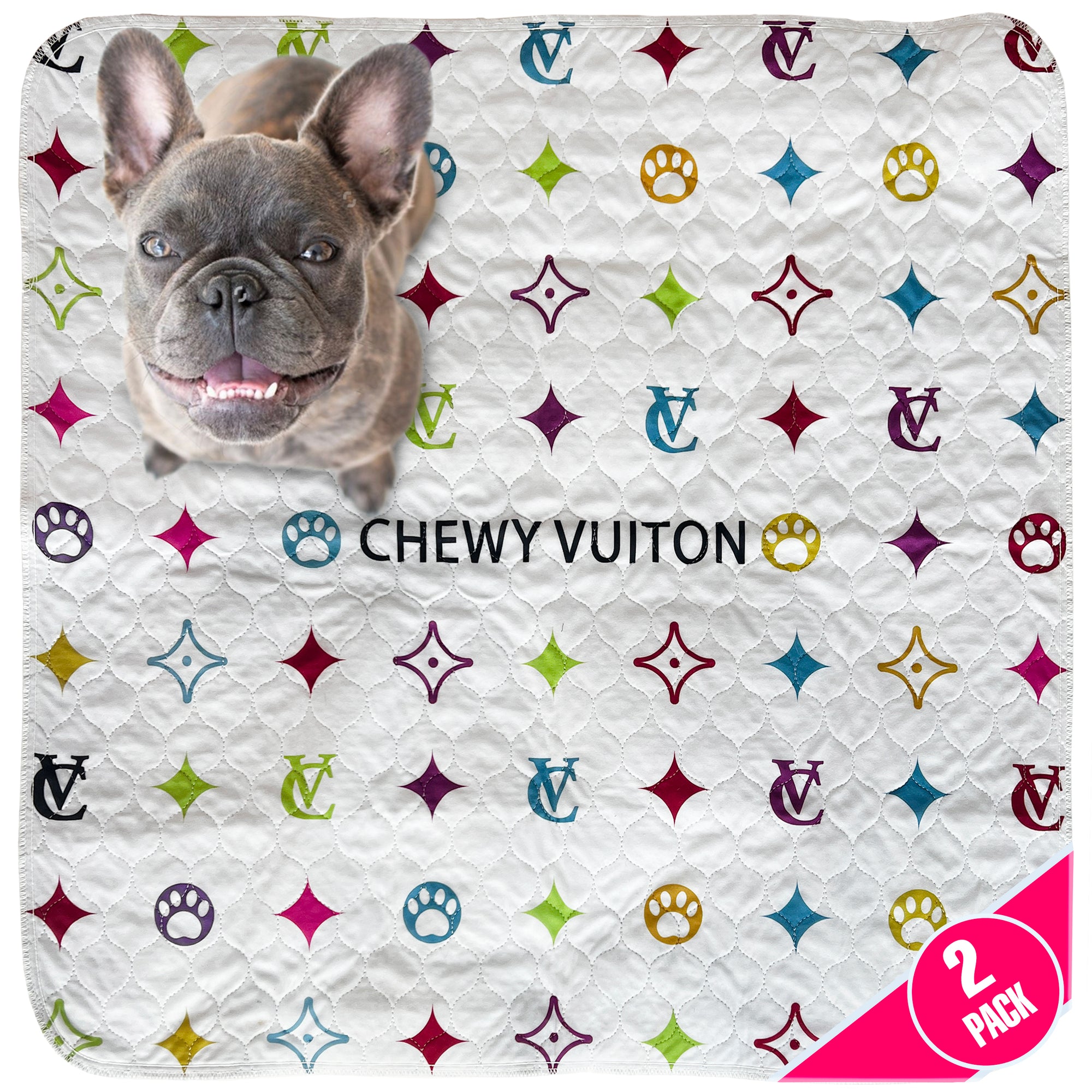 Chewy Vuiton Multicolore Washable Pee Pads