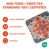 Orange Medallion Washable Pee Pads