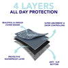 Dark Grey Medallion Washable Pee Pads