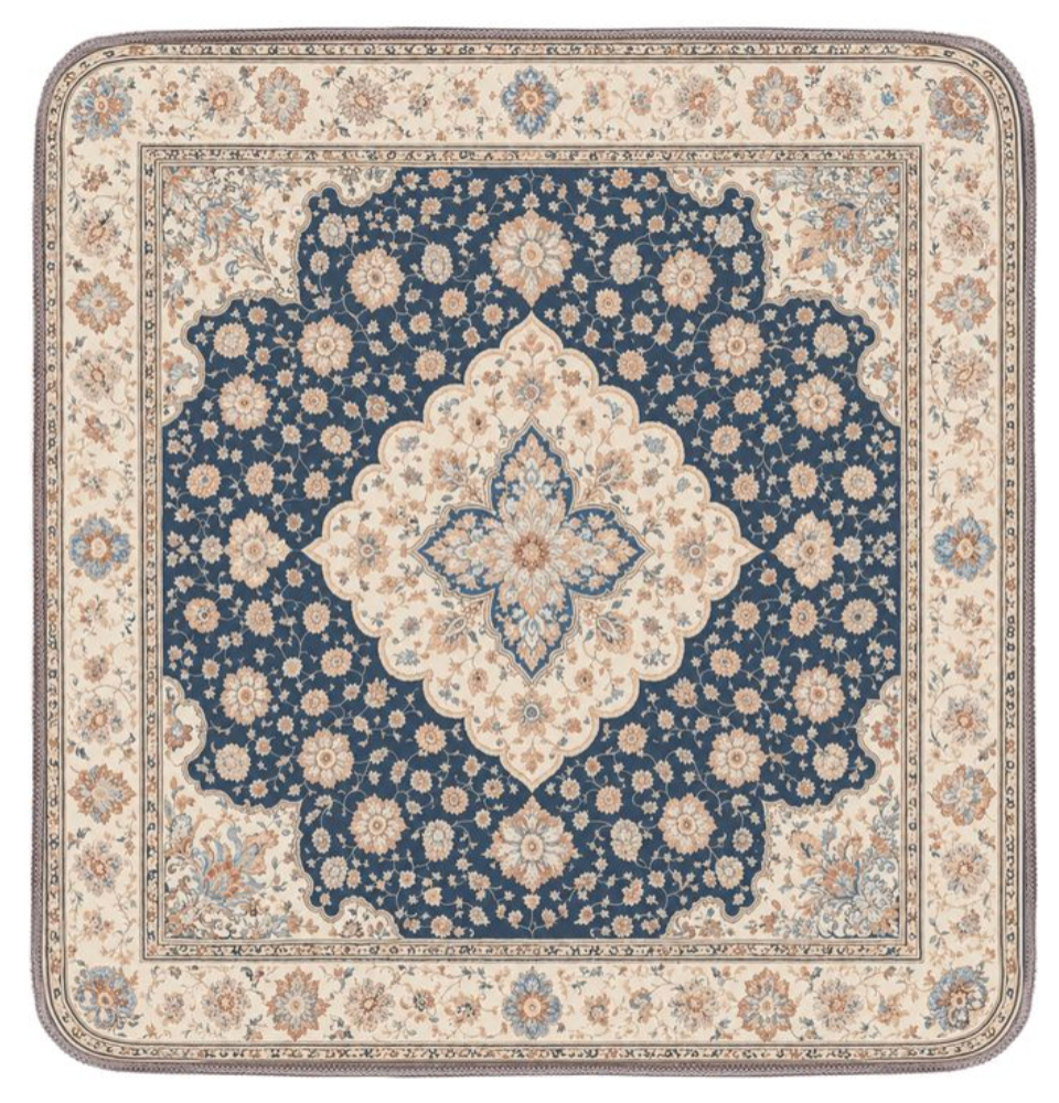 Navy & Cream Medallion Washable Pee Pads