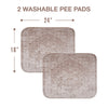 Taupe Medallion Washable Pee Pads