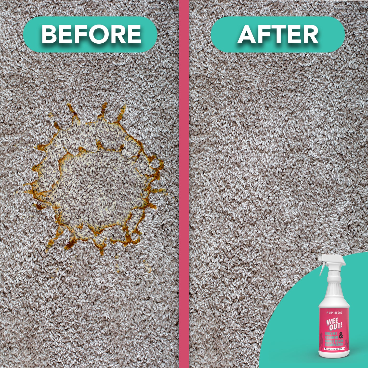 enzyme cleaner cat urine before and after