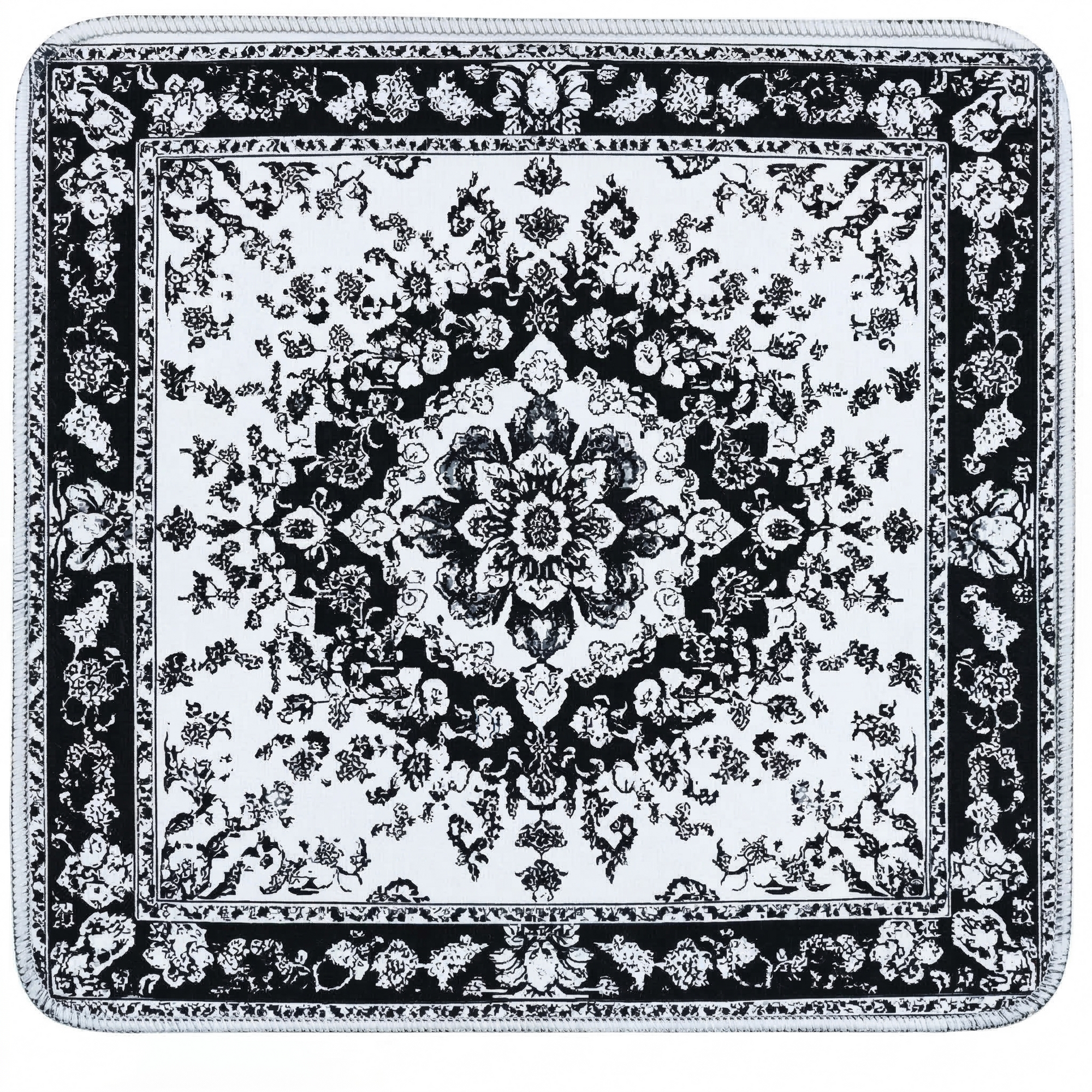 Black & White Medallion Washable Pee Pads